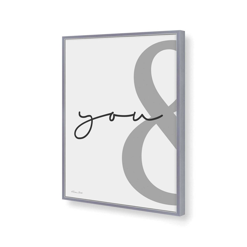 «You and Me A» par Susan Ball, reproduction d'art, L 24 po x H 32 po, Argent, Impression encadrée