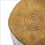 16.25 Inch MGO Side Table, Hand-Painted Wood Stump Accent Table For Indoor And Outdoor Use, Lightweight And Durable