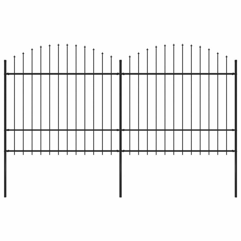 Abbottsford Black Metal Yard/Privacy Fence