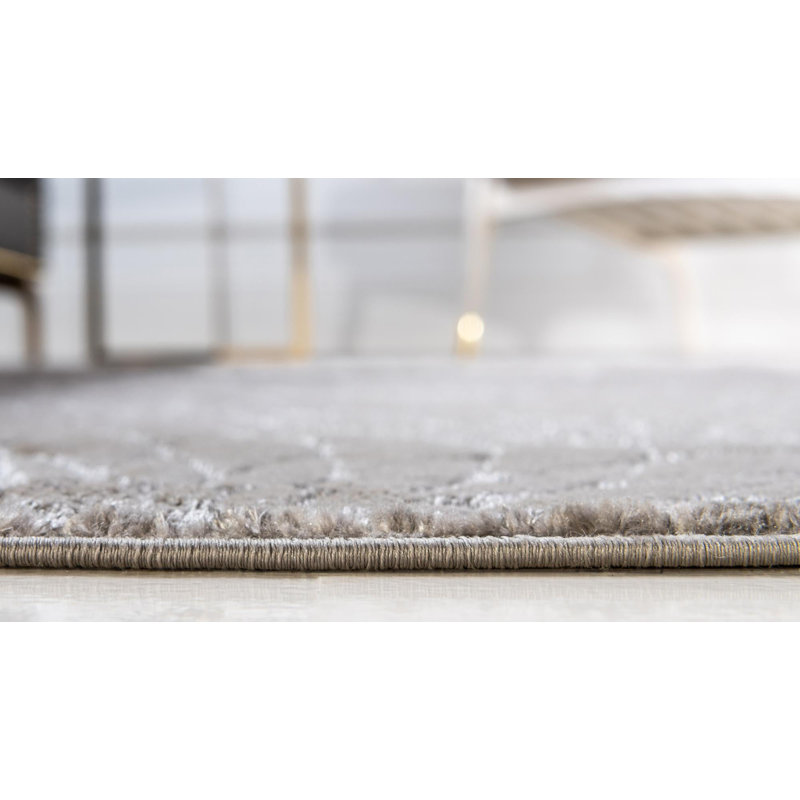 Tapis contemporain couleur pierre, Rectangle 6 pi x 9 pi