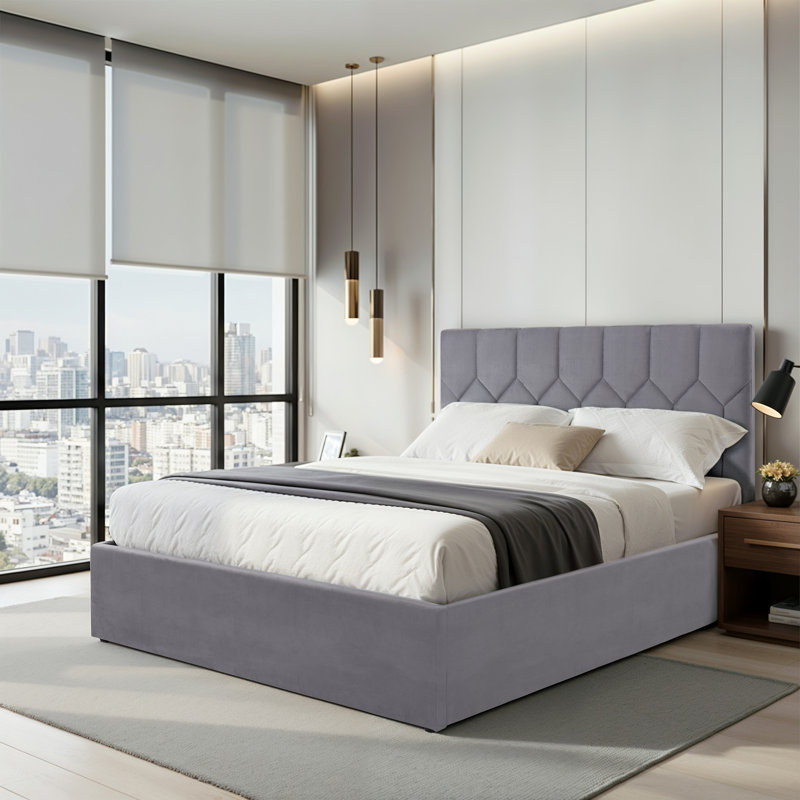 Grimsby Ottoman Lift Up Storage Bed, Grey