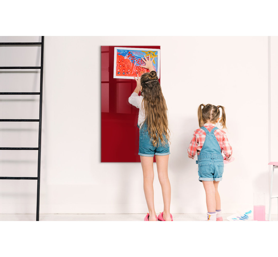 Magnetic Memo Board Whiteboard - 60 x 120 cm - With Marker and Magnets - Colorful powder