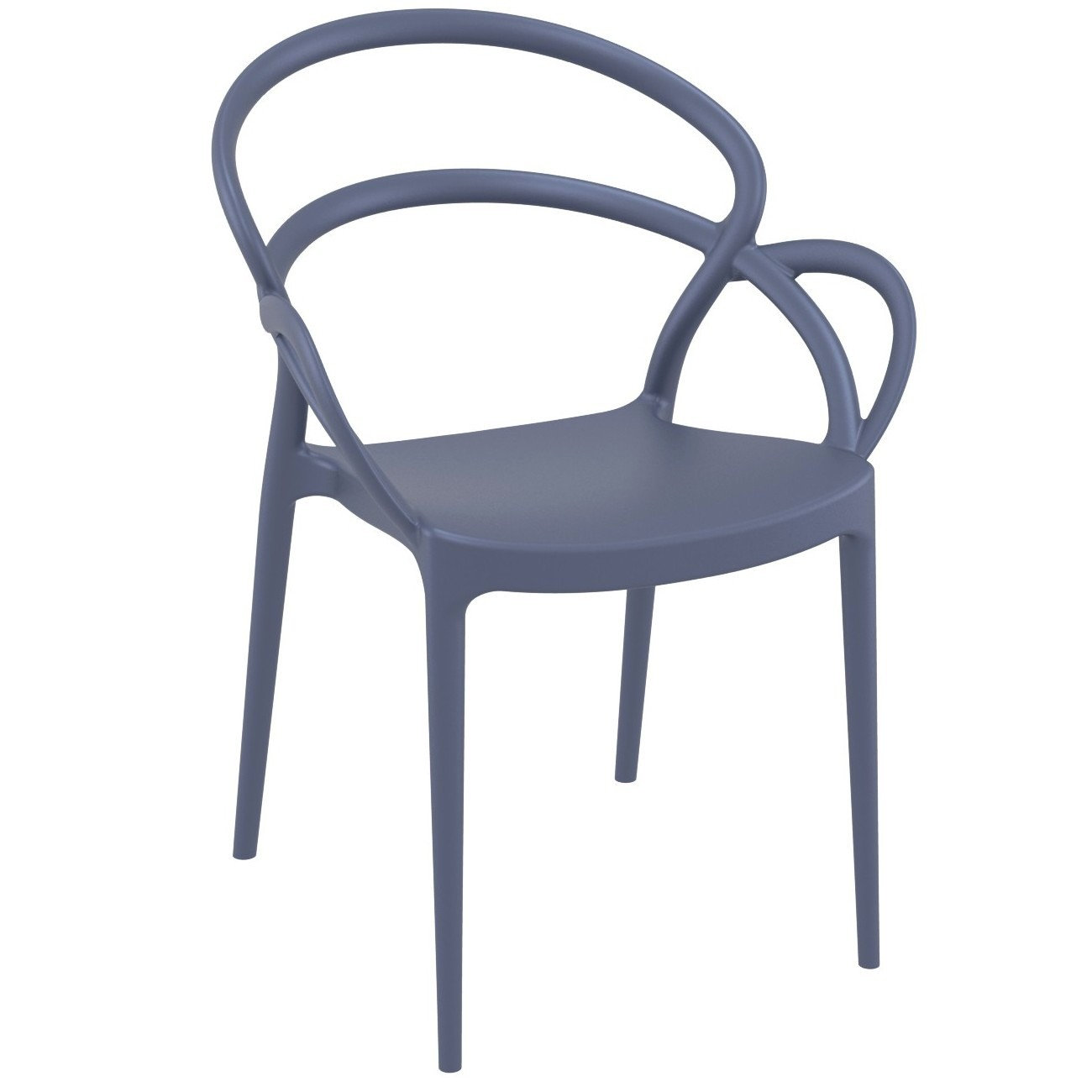 Farrah 32" Patio Bistro Set, Dark Gray