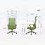 Chaise de bureau moderne avec support lombaire réglable et accoudoirs pour une assise confortable-720202520-720202523