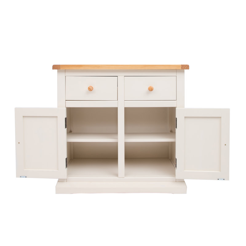 Solis 84cm Sideboard, Brown/White