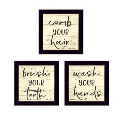 "Grandie Oaks" Bathroom Commands, Art mural encadré pour la salle de bain, reproduction d'art mural pour la maison