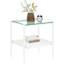 Tables de bout modernes en verre trempé de 2 pour un salon confortable avec un design d'espace-2094822598-2094822593