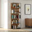 Gerald 87" Tall Oak Veneer Bookcase, Natural