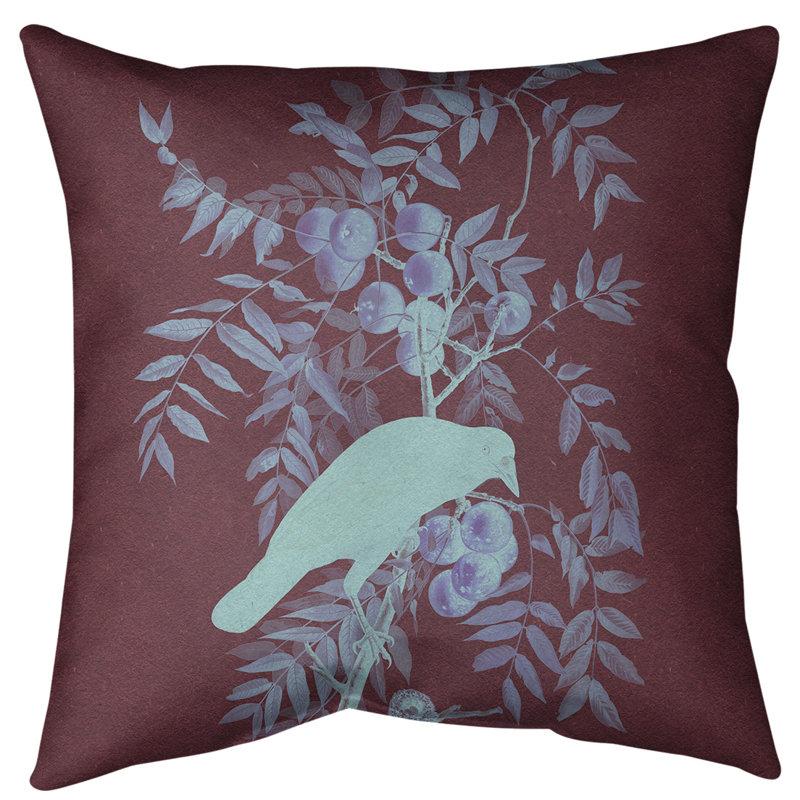 Coussin décoratif d’intérieur en polyester/mélange de polyester american crow, 20 po x 20 po, Bourre en polyester