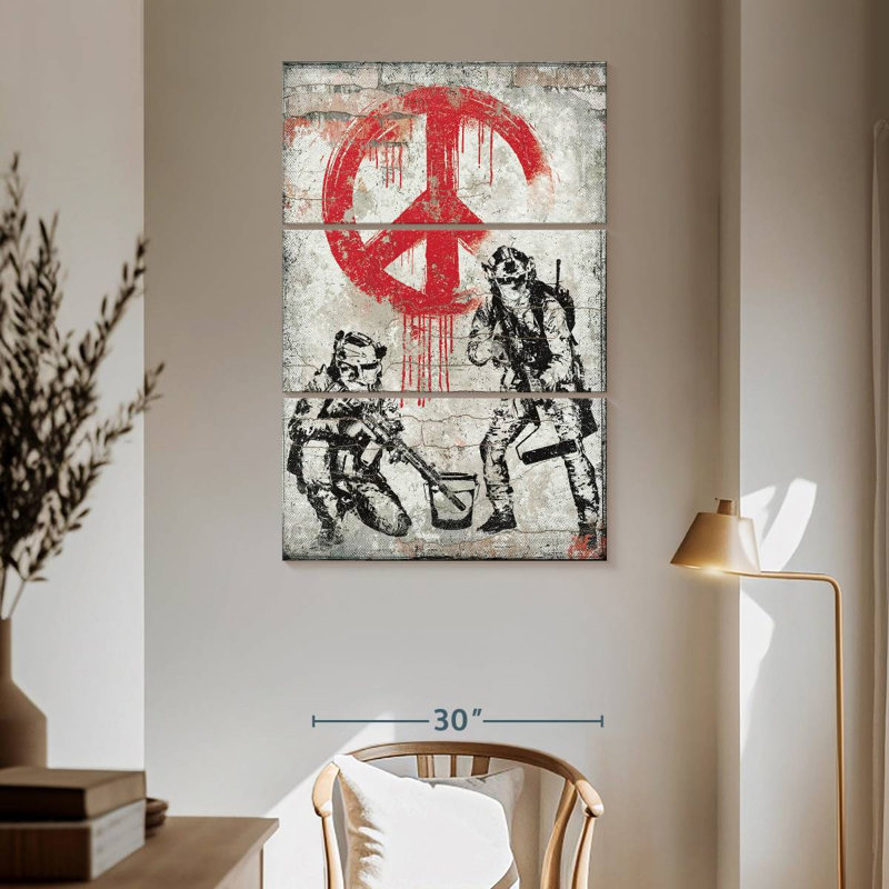 Hiltrun War and Peace, H 65 po x l 42 po