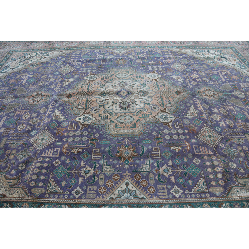 Tapis mauve en laine 115,7x156,3 pouces