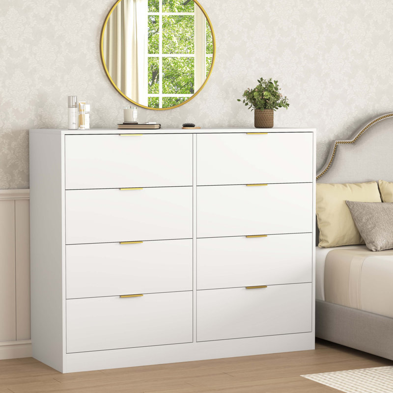 Simply Modern 8-Drawer Dresser, White