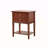 Cherry Nightstand With Storage Shelf