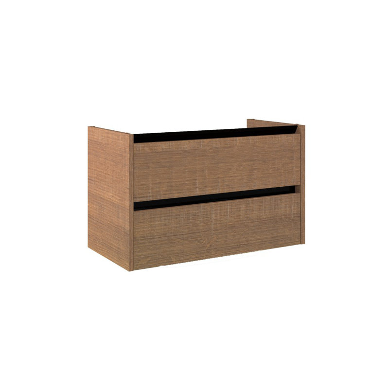 Mcelfresh 82cm Single Bathroom Vanity Base Only, Oak Brown