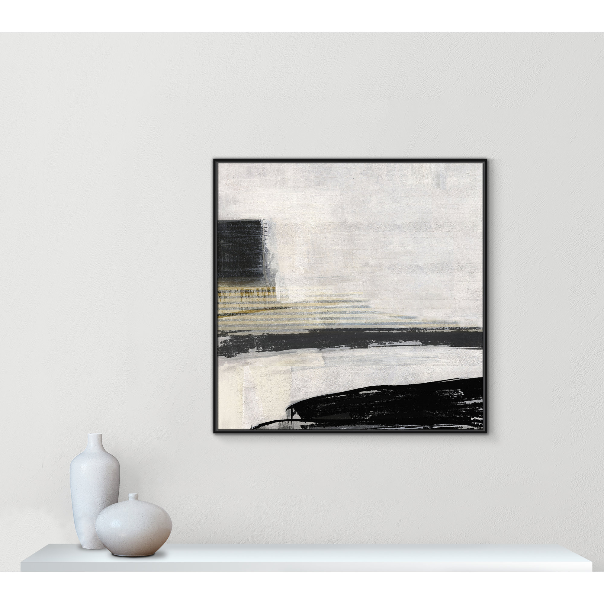 La Bande I Print by Sally Swatland, Black, 41.5" H x 41.5" W