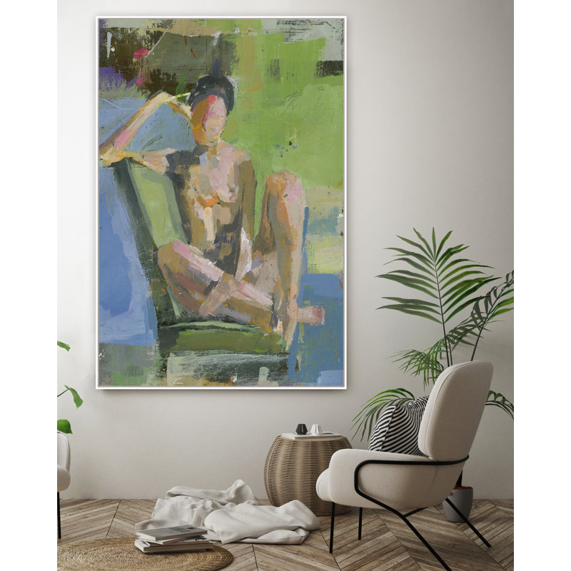 To The Brim Print by Donna Weathers, White Floater Framed, 61.25" H x 41.25" W