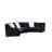Acquanette 140.94 " Velvet Curved Sectional-510259559