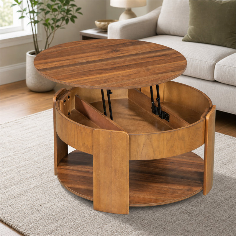 Table basse à plateau relevable Farmhouse