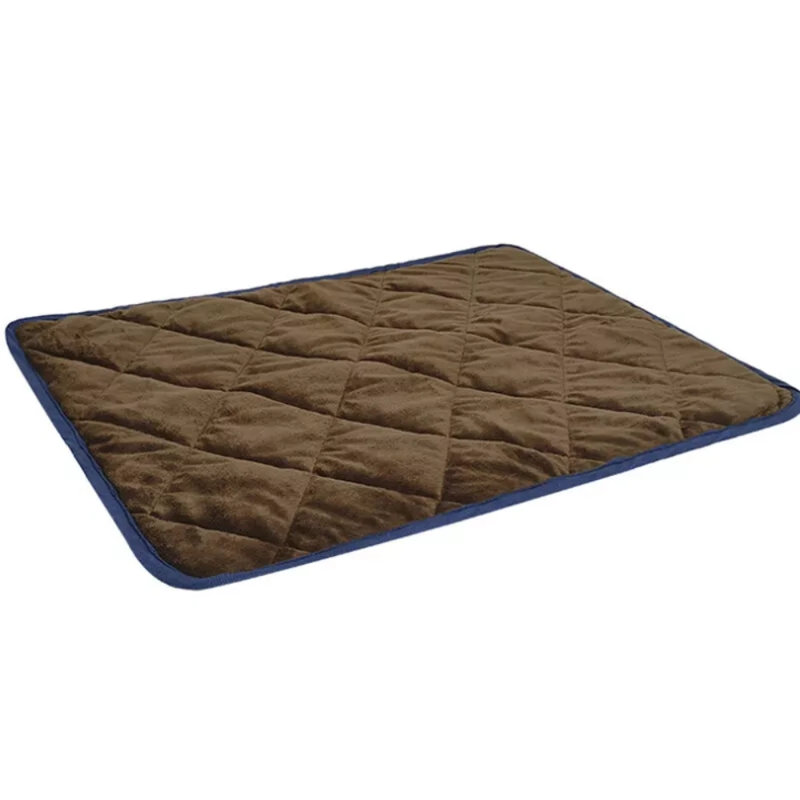 Tapis antidérapant chauffant pour animaux de compagnie, H 2 po x l 34,64 po x l 22,83 po, Brun