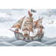Papier peint bateau pirate, décor nautique pour enfants-563727847-563727851