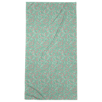 Serviette de bain florale swirly