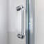 Flex 32" W x 32" D x 78" H Semi-Frameless Square Tub Enclosure with Fixed Panel and Base Included-84327425