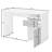 Raymen Desk with drawer and door: 120cm W x 75.5cm H x 53cm D.-202695452