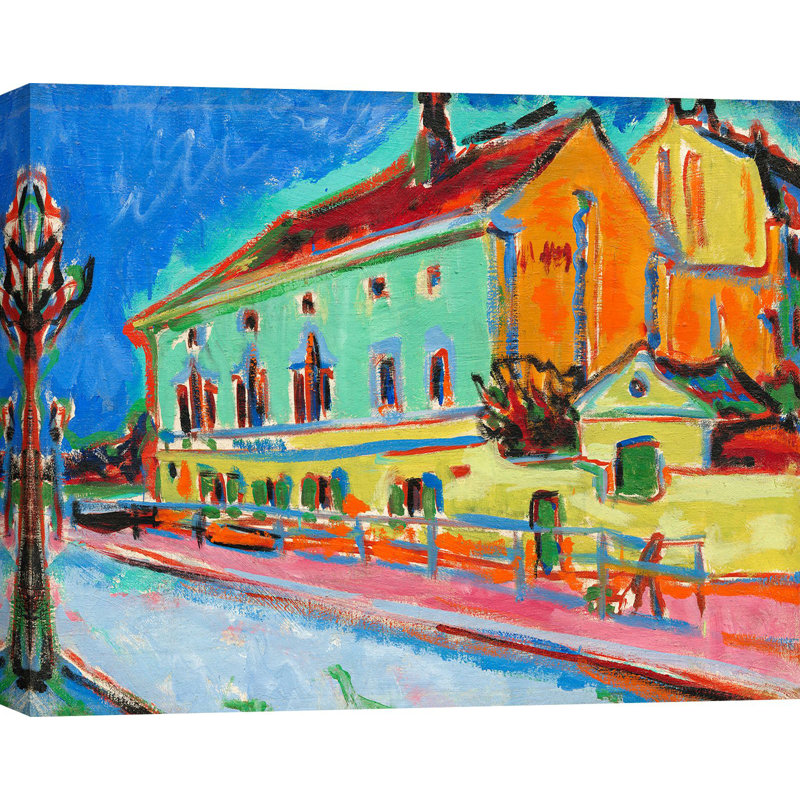 3AA6306 Dance Hall Bellevue by Ernst Ludwig Kirchner - Wrapped Canvas Art Prints, 60cm H x 80cm W x 4cm D