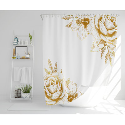Brittaney Polyester Shower Curtain Set