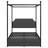 Artevious Upholstered Metal Canopy Storage Bed-234378577-234378578