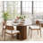 55.11"-70.86" Extendable Dining Table with Striped Legs-808843244