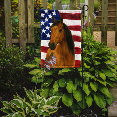 Buckskin Quarter Horse American Garden Flag