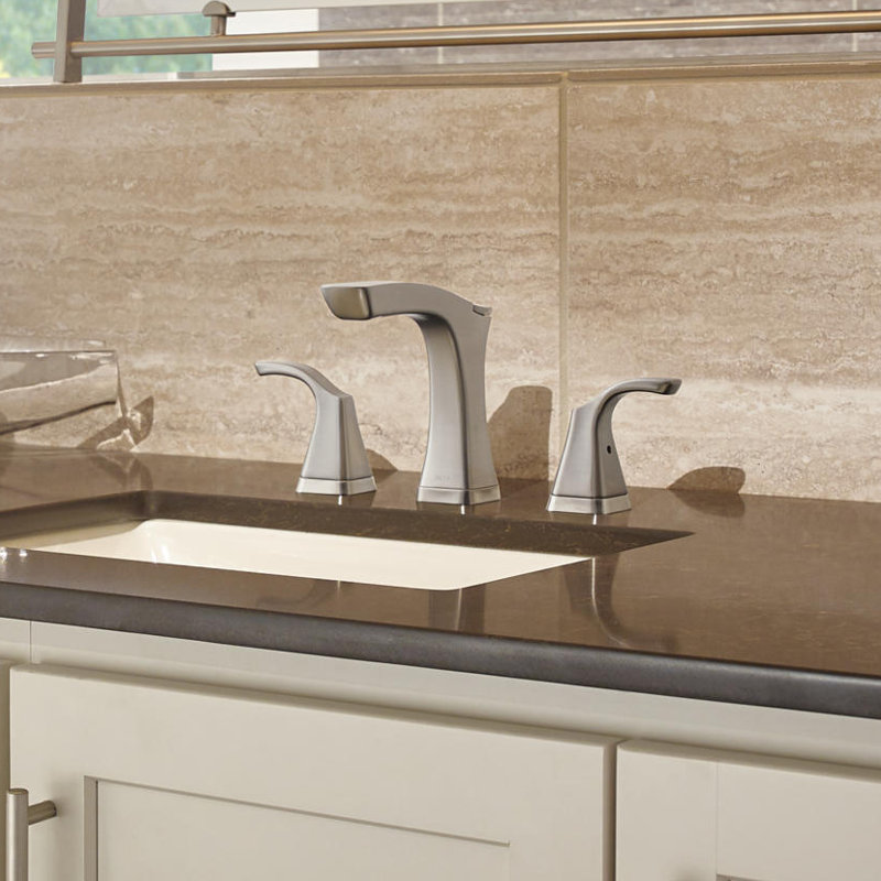 Robinet de salle de bain Tesla® avec assemblage de bonde et technologie DIAMOND ™ Seal, Acier inoxydable Brilliance