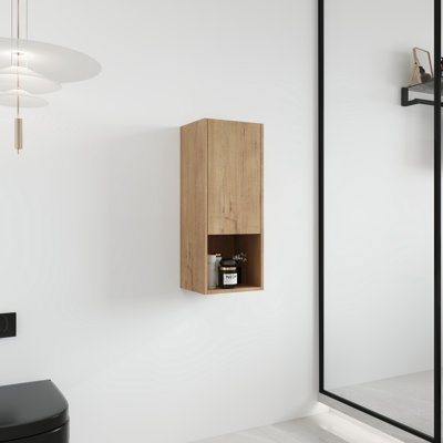  Cranor Wall-Mounted Bathroom Cabinet with Open & Closed Storage