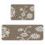 Tapis de maison neutre, tapis de cuisine 2 pièces