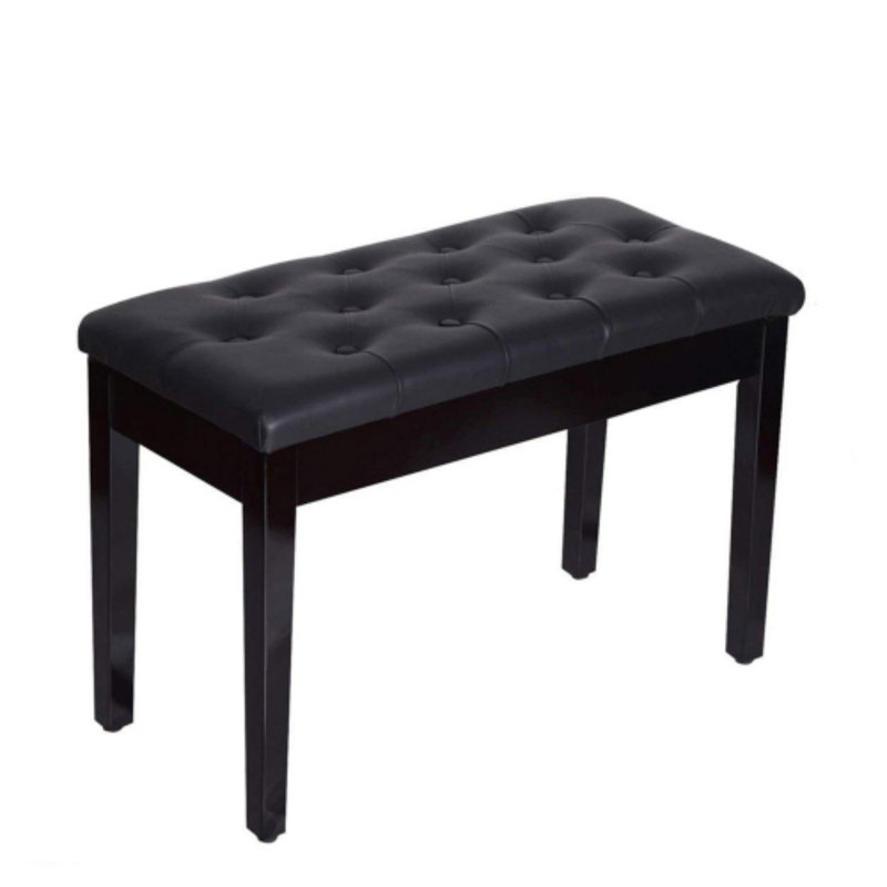 Banc de rangement rembourré en similicuir