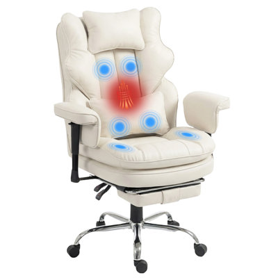 Big And Tall Massage Office Chair With Heat, Extra Wide Double-Layer Pocket Spring Cushion, High Back Reclining Gaming Chair With Adjustable Armrests & Footrest, Heavy Duty Ergonomic Chair For Work & Gaming