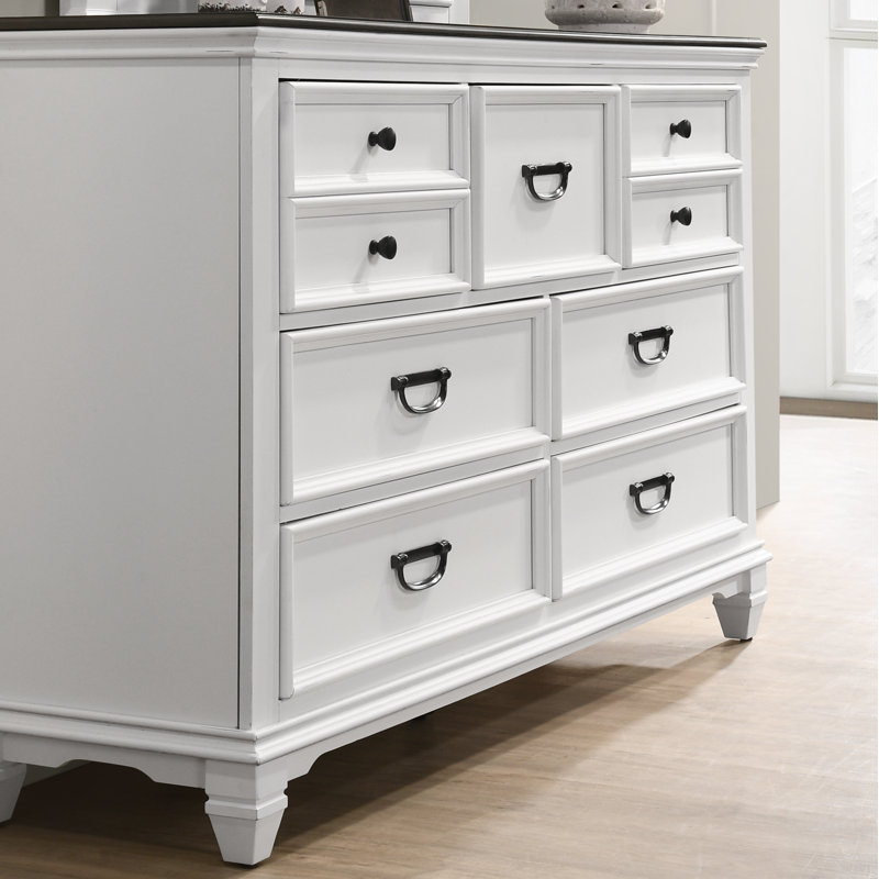 Semaj 63'' W 7 - Drawer Dresser, Weathered White