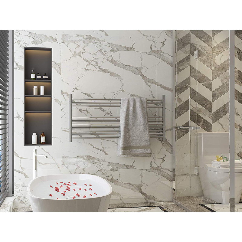 Chauffe-serviettes électrique mural 10 bars, Miroir