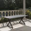 Élégante table de salle à manger d'extérieur en aluminium avec structure en acier durable, parfaite pour recevoir et résister aux intempéries-621537696