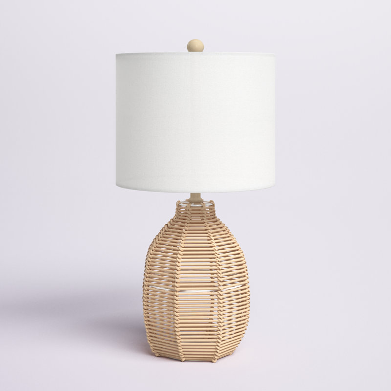 Robbin Wicker/Rattan Table Lamp, Light Natural
