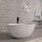 55 Inch Freestanding Solid Surface Soaking Bathtub For Bathroom