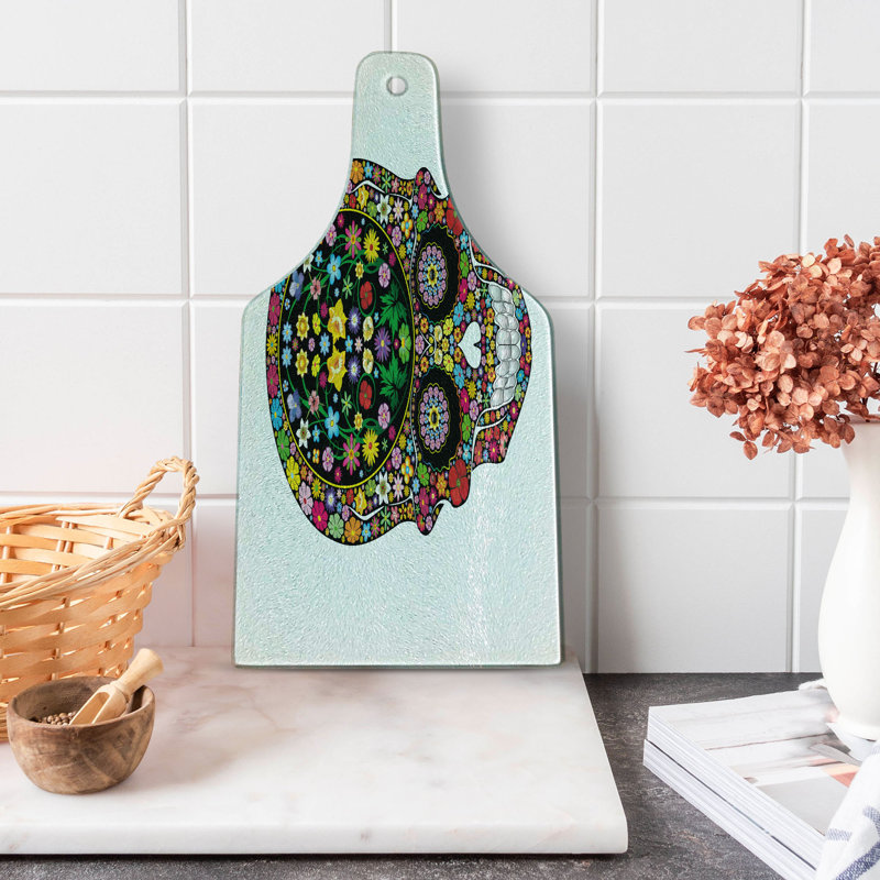 Multicolore planche à découper en verre trempé Ambesonne