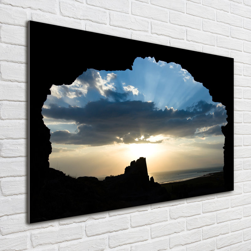 Sunset - No Frame Print on Glass