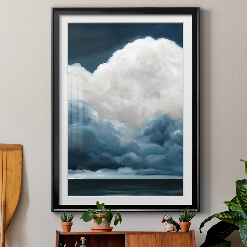 Nature's Drama II par Carol Robinson - reproduction d'art sur papier encadrée, Cadre noir, H 26,5 po x l 36,5 po x P 1,5 po