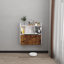 Bureau flottant rectangulaire avec armoire Laylind-1299888627