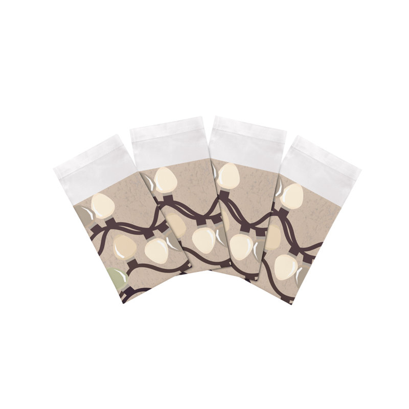 Serviettes de table en satin de coton, Neutre