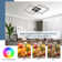 LED Ceiling Light 2-Bulb Square Dimmable Modern with Remote Control Living Room 52W