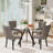 5-Piece Pedestal Dining Set-833632801-820932521