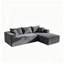 Canapé modulaire en L de 92,5 po pour canapé modulaire en forme de L avec assise profonde, sans compression et sans méridienne-673405036-673405030